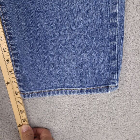Orvis Jeans Mens 41 x 28.5 Blue Denim Straight Leg Distressed Cotton Blend - Picture 15 of 16